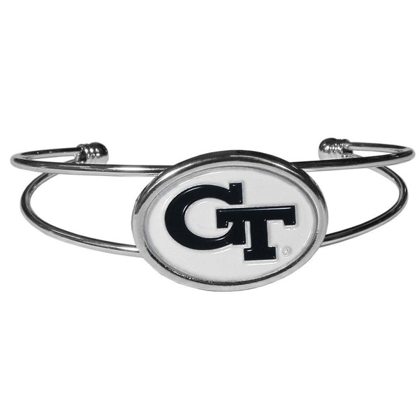 NCAA - Georgia Tech Yellow Jackets Cuff Bracelet-Jewelry & Accessories,Bracelets,Cuff Bracelets,College Cuff Bracelets-JadeMoghul Inc.