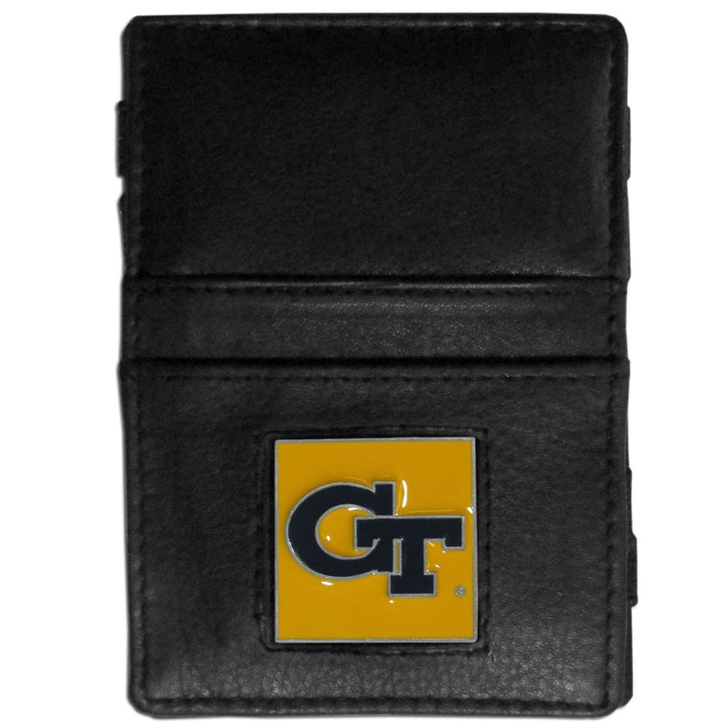 NCAA - Georgia Tech Yellow Jackets Leather Jacob's Ladder Wallet-Wallets & Checkbook Covers,Jacob's Ladder Wallets,College Jacob's Ladder Wallets-JadeMoghul Inc.