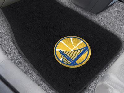 Custom Car Mats NCAA Golden State Warriors 2-pc Embroidered Front Car Mats 18"x27"
