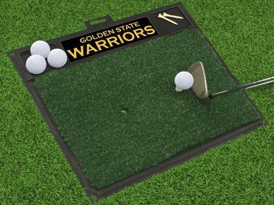 Golf Accessories NCAA Golden State Warriors Golf Hitting Mat 20" x 17"