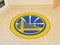 Game Room Rug NCAA Golden State Warriors Mascot Custom Shape Mat