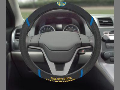 Custom Floor Mats NCAA Golden State Warriors Steering Wheel Cover 15"x15"