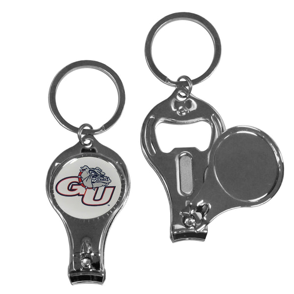 NCAA - Gonzaga Bulldogs Nail Care/Bottle Opener Key Chain-Key Chains,College Key Chains,Gonzaga Bulldogs Key Chains-JadeMoghul Inc.