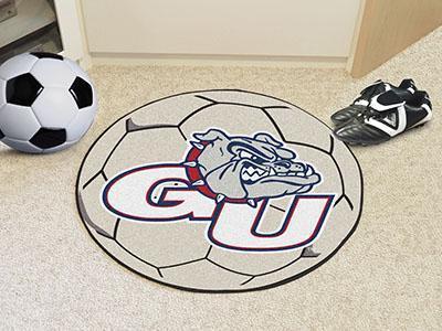 Round Entry Rugs NCAA Gonzaga Soccer Ball 27" diameter