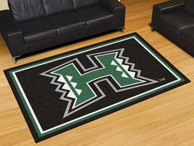 5x8 Rug NCAA Hawaii 5'x8' Plush Rug