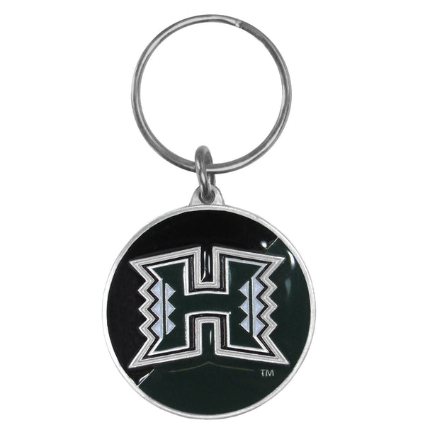 NCAA - Hawaii Warriors Carved Metal Key Chain-Key Chains,Scultped Metal Key Chains,College Scultped Metal Key Chains-JadeMoghul Inc.