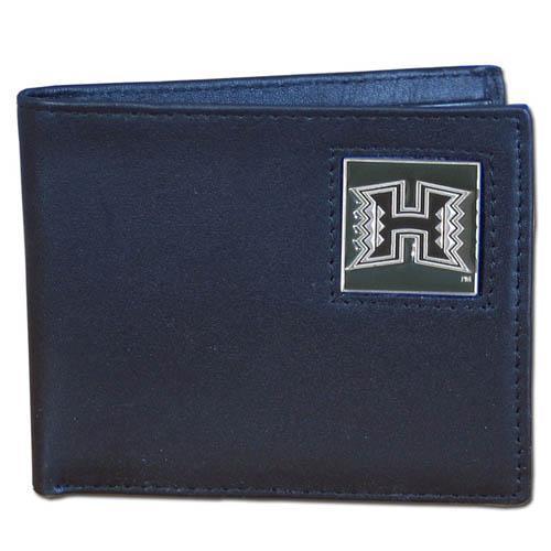 NCAA - Hawaii Warriors Leather Bi-fold Wallet-Wallets & Checkbook Covers,Bi-fold Wallets,Window Box Packaging,College Bi-fold Wallets-JadeMoghul Inc.