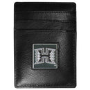 NCAA - Hawaii Warriors Leather Money Clip/Cardholder Packaged in Gift Box-Wallets & Checkbook Covers,Money Clip/Cardholders,Gift Box Packaging,College Money Clip/Cardholders-JadeMoghul Inc.