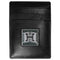 NCAA - Hawaii Warriors Leather Money Clip/Cardholder Packaged in Gift Box-Wallets & Checkbook Covers,Money Clip/Cardholders,Gift Box Packaging,College Money Clip/Cardholders-JadeMoghul Inc.
