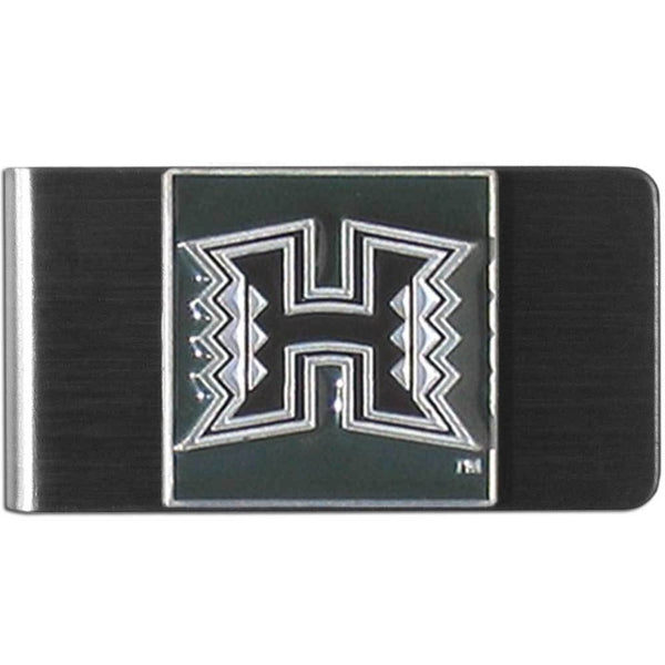 NCAA - Hawaii Warriors Steel Money Clip-Wallets & Checkbook Covers,Money Clips,Steel Money Clips,College Steel Money Clips-JadeMoghul Inc.