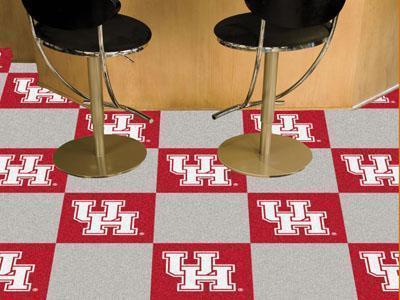 Cheap Carpet NCAA Houston Carpet Tiles 18"x18" tiles