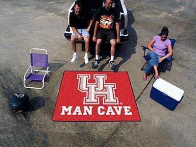 BBQ Grill Mat NCAA Houston Man Cave Tailgater Rug 5'x6'