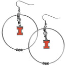 NCAA - Illinois Fighting Illini 2 Inch Hoop Earrings-Jewelry & Accessories,Earrings,2 inch Hoop Earrings,College Hoop Earrings-JadeMoghul Inc.