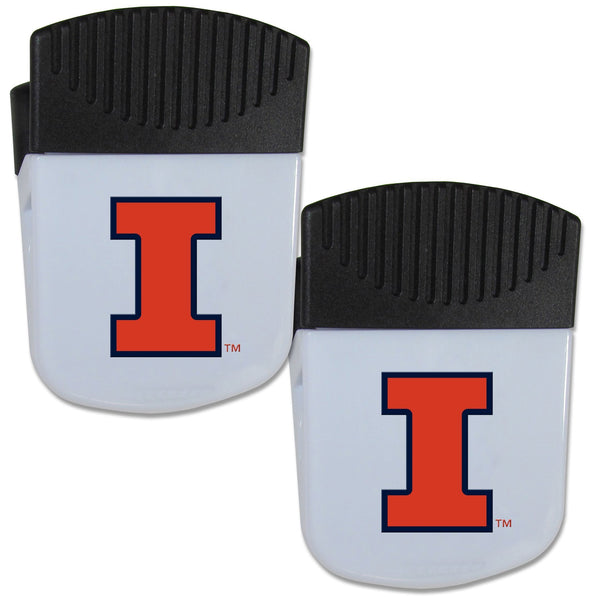 NCAA - Illinois Fighting Illini Chip Clip Magnet with Bottle Opener, 2 pack-Other Cool Stuff,College Other Cool Stuff,Illinois Fighting Illini Other Cool Stuff-JadeMoghul Inc.