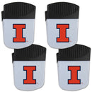 NCAA - Illinois Fighting Illini Chip Clip Magnet with Bottle Opener, 4 pack-Other Cool Stuff,College Other Cool Stuff,Illinois Fighting Illini Other Cool Stuff-JadeMoghul Inc.