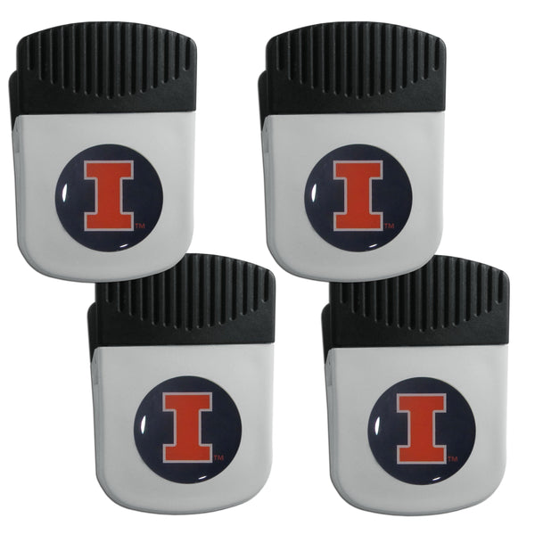 NCAA - Illinois Fighting Illini Clip Magnet with Bottle Opener, 4 pack-Other Cool Stuff,College Other Cool Stuff,Illinois Fighting Illini Other Cool Stuff-JadeMoghul Inc.