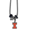 NCAA - Illinois Fighting Illini Euro Bead Necklace-Jewelry & Accessories,Necklaces,Euro Bead Necklaces,College Euro Bead Necklaces-JadeMoghul Inc.