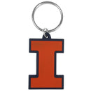NCAA - Illinois Fighting Illini Flex Key Chain-Key Chains,Flexi Key Chains,College Flexi Key Chains-JadeMoghul Inc.