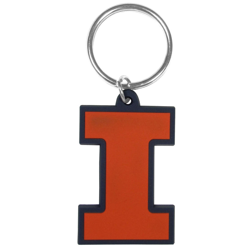 NCAA - Illinois Fighting Illini Flex Key Chain-Key Chains,Flexi Key Chains,College Flexi Key Chains-JadeMoghul Inc.