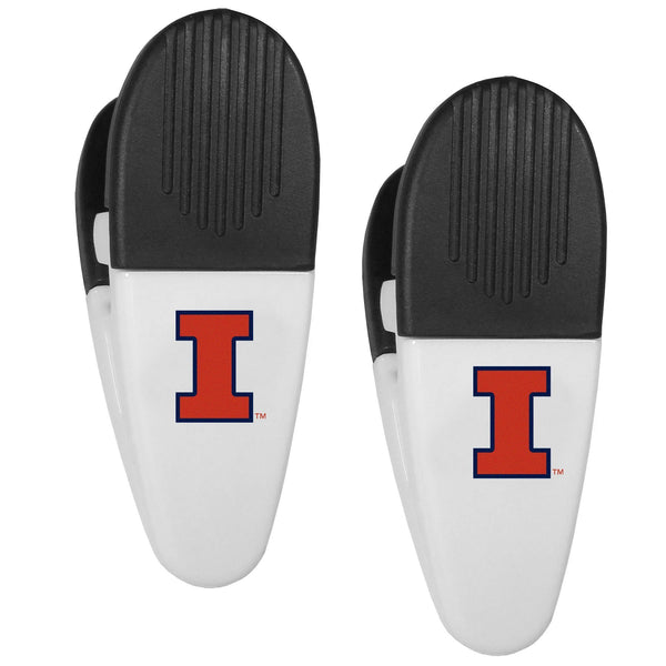 NCAA - Illinois Fighting Illini Mini Chip Clip Magnets, 2 pk-Other Cool Stuff,College Other Cool Stuff,Illinois Fighting Illini Other Cool Stuff-JadeMoghul Inc.