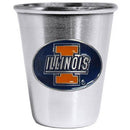 NCAA - Illinois Fighting Illini Steel Shot Glass-Beverage Ware,Shot Glasses,Steel Glasses,College Steel Glasses-JadeMoghul Inc.