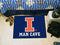 Living Room Rugs NCAA Illinois Man Cave Starter Rug 19"x30"
