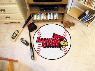Round Area Rugs NCAA Illinois State Baseball Mat 27" diameter
