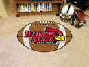 Modern Rugs NCAA Illinois State Football Ball Rug 20.5"x32.5"