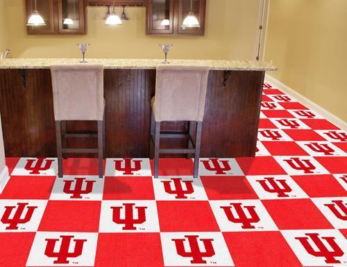 Carpet Flooring NCAA Indiana 18"x18" Carpet Tiles