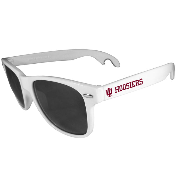 NCAA - Indiana Hoosiers Beachfarer Bottle Opener Sunglasses, White-Sunglasses, Eyewear & Accessories,College Eyewear,Indiana Hoosiers Eyewear-JadeMoghul Inc.