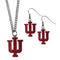 NCAA - Indiana Hoosiers Dangle Earrings and Chain Necklace Set-Jewelry & Accessories,Jewelry Sets,Dangle Earrings & Chain Necklace-JadeMoghul Inc.