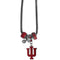 NCAA - Indiana Hoosiers Euro Bead Necklace-Jewelry & Accessories,Necklaces,Euro Bead Necklaces,College Euro Bead Necklaces-JadeMoghul Inc.
