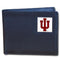 NCAA - Indiana Hoosiers Leather Bi-fold Wallet Packaged in Gift Box-Wallets & Checkbook Covers,Bi-fold Wallets,Gift Box Packaging,College Bi-fold Wallets-JadeMoghul Inc.