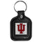 NCAA - Indiana Hoosiers Square Leatherette Key Chain-Key Chains,Leatherette Key Chains,College Leatherette Key Chains-JadeMoghul Inc.