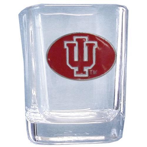 NCAA - Indiana Hoosiers Square Shot Glass-Beverage Ware,Shot Glasses,Square Shot Glasses,College Square Shot Glasses-JadeMoghul Inc.