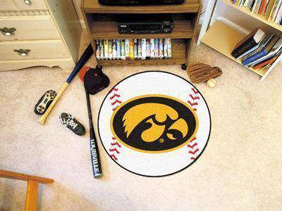 Round Rugs For Sale NCAA Iowa Baseball Mat 27" diameter