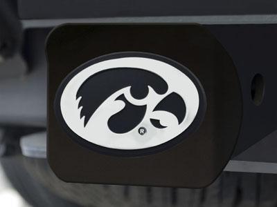 Tow Hitch Covers NCAA Iowa Black Hitch Cover 4 1/2"x3 3/8"
