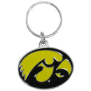 NCAA - Iowa Hawkeyes Carved Metal Key Chain-Key Chains,Scultped Metal Key Chains,College Scultped Metal Key Chains-JadeMoghul Inc.