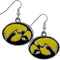 NCAA - Iowa Hawkeyes Chrome Dangle Earrings-Jewelry & Accessories,Earrings,Dangle Earrings,Dangle Earrings,College Dangle Earrings-JadeMoghul Inc.