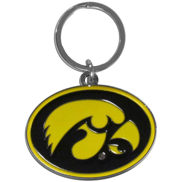 NCAA - Iowa Hawkeyes Enameled Key Chain-Key Chains,Chrome and Enameled Key Chains,College Chrome and Enameled Key Chains-JadeMoghul Inc.
