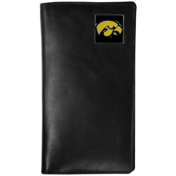 NCAA - Iowa Hawkeyes Leather Tall Wallet-Wallets & Checkbook Covers,Tall Wallets,College Tall Wallets-JadeMoghul Inc.