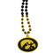 NCAA - Iowa Hawkeyes Mardi Gras Necklace-Jewelry & Accessories,College Jewelry,College Necklaces,Mardi Gras Bead Necklaces-JadeMoghul Inc.