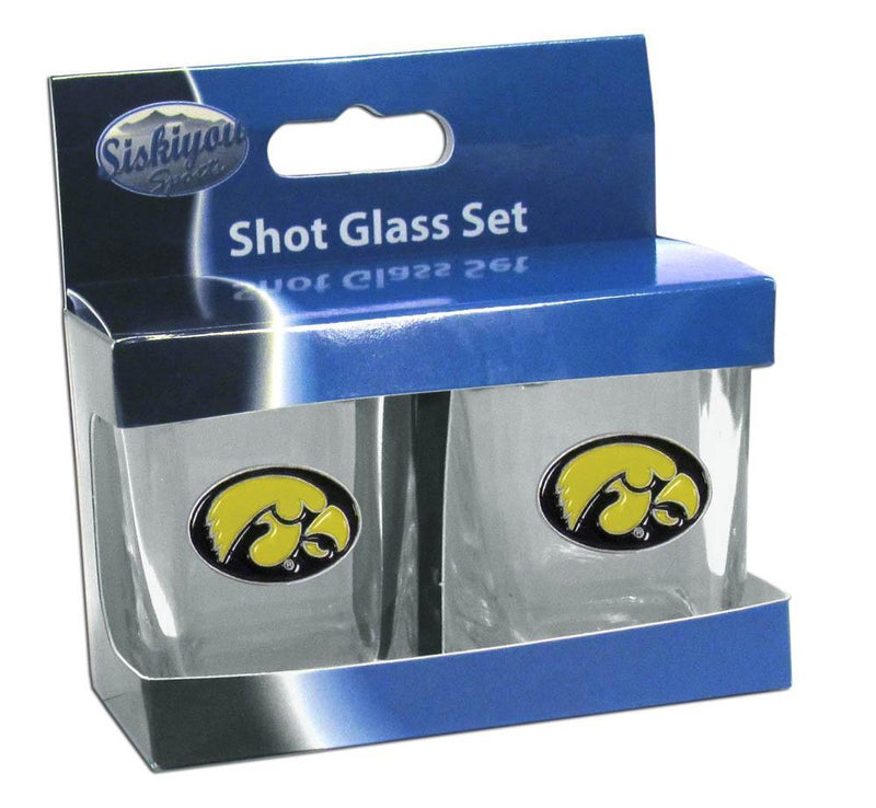 NCAA - Iowa Hawkeyes Shot Glass Set-Beverage Ware,Shot Glasses,Shot Glass Sets,College Shot Glass Sets-JadeMoghul Inc.