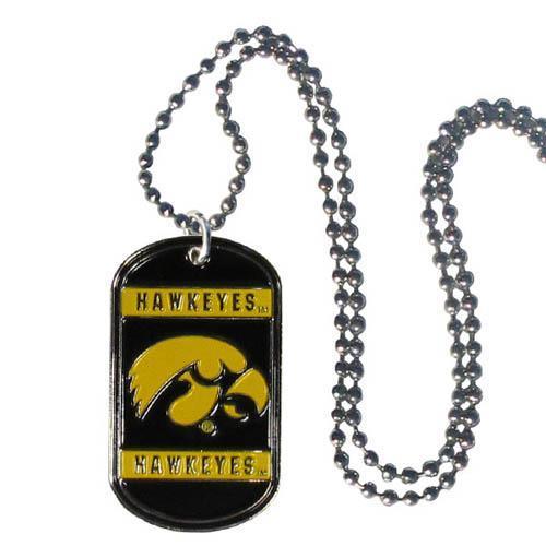 NCAA - Iowa Hawkeyes Tag Necklace-Jewelry & Accessories,Necklaces,Tag Necklaces,College Tag Necklaces-JadeMoghul Inc.