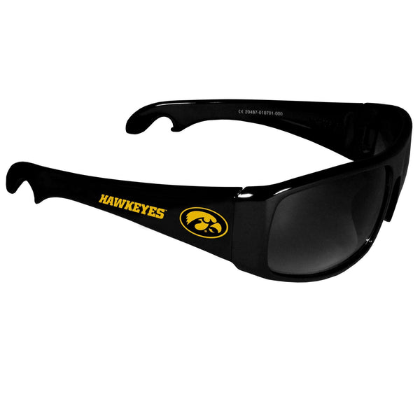 NCAA - Iowa Hawkeyes Wrap Bottle Opener Sunglasses-Sunglasses, Eyewear & Accessories,College Eyewear,College Sunglasses,Bottle Opener Sunglasses-JadeMoghul Inc.