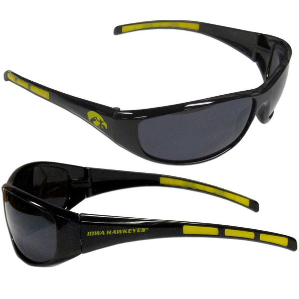 NCAA - Iowa Hawkeyes Wrap Sunglasses-Sunglasses, Eyewear & Accessories,Sunglasses,Wrap Sunglasses,College Wrap Sunglasses-JadeMoghul Inc.
