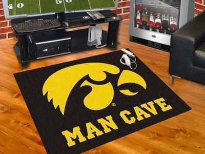 Door Mat NCAA Iowa Man Cave All-Star Mat 33.75"x42.5"