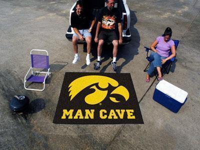 BBQ Accessories NCAA Iowa Man Cave Tailgater Rug 5'x6'