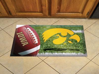 Outdoor Welcome Mats NCAA Iowa Scraper Mat 19"x30" Ball