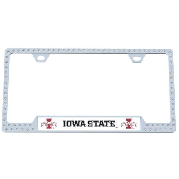 NCAA - Iowa St. Cyclones Bling Tag Frame-Automotive Accessories,Tag Frames,Bling Tag Frames,College Bling Tag Frames-JadeMoghul Inc.